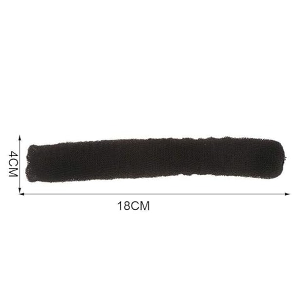 1 st Svart/Brun/Elfenben Elegant Dam Kvinnor Flickor Formare Donut Hårband Knuthår Modeverktyg Hårstyling Tillbehör