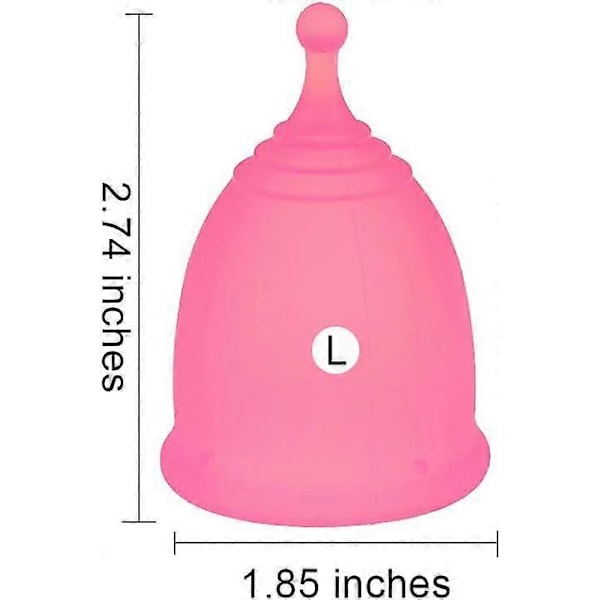 Menskopp - 3 menstruasjonskopper - Myk, fleksibel medisinsk silikon for komfort