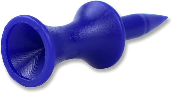 Golf tees i plastik 100 stk. blå 38mm