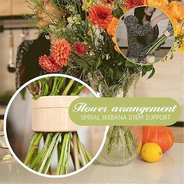 Spiral Ikebana Stjälkhållare, Blomsterarrangemang Hållare Bukettvridare, Blomsterarrangör Verktygsformare