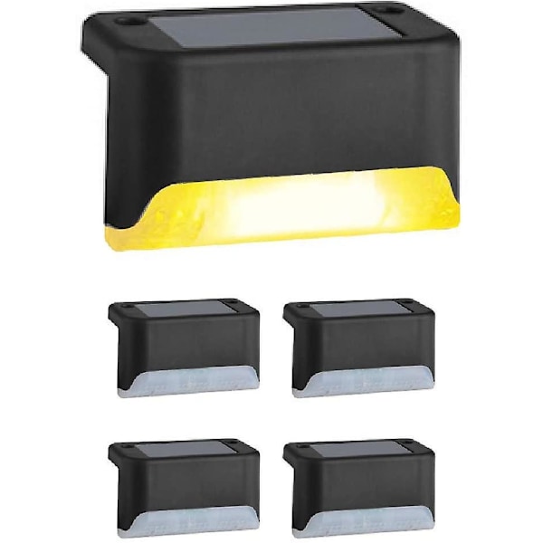 Däcklampor 4-pack, Solcellslampor Utomhus Vattentäta LED Solceller