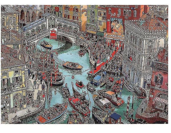 1000 brikker Venezia By Puslespill DIY Leker Montering Bilde Dekorasjon
