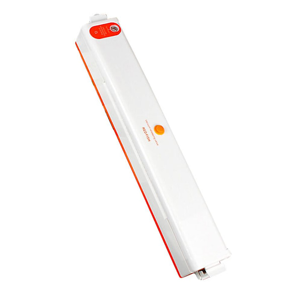 1 stk. Automatisk husholdningsvakuumforsegler Elektrisk madopbevaringspakkemaskine med EU-stik (Orange)