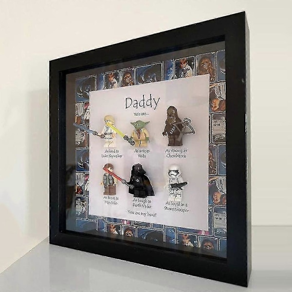 Superhelt Bilderamme Veggkunst Retro Tegneseriefigur Familie Dekor Black Family 6
