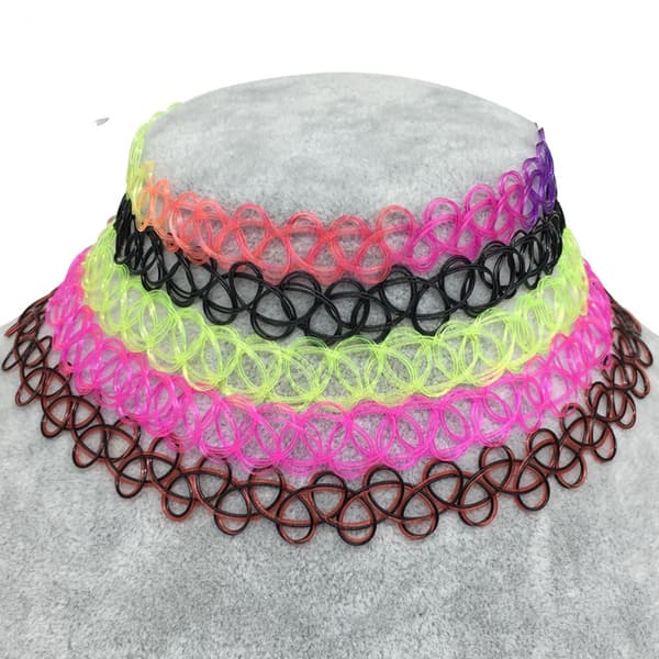 2-pakning Chokers - One Size Flerfarget One Size