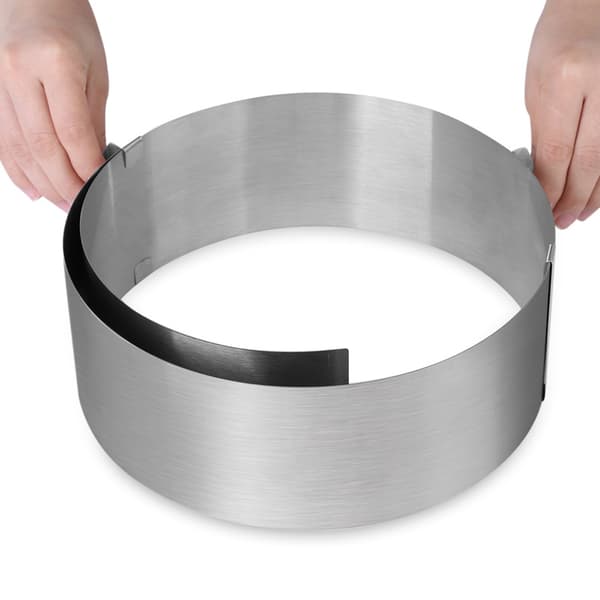 Kagering, 8 cm højdejusterbar kagering i rustfrit stål