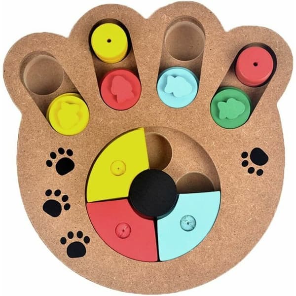 Interaktivt pædagogisk legetøj til hunde, skjult intelligensspil til hunde og katte, interaktiv hundefoderdispenser.