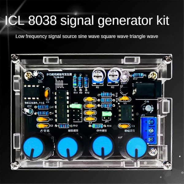 ICL8038 Funksjon Signal Generator Modul Kit med kabinett