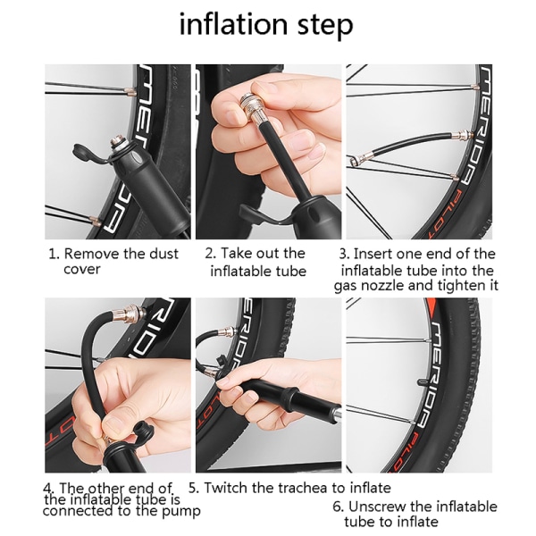 Cykelpumpe MTB Road Bike Pumpe Cykelpumpe