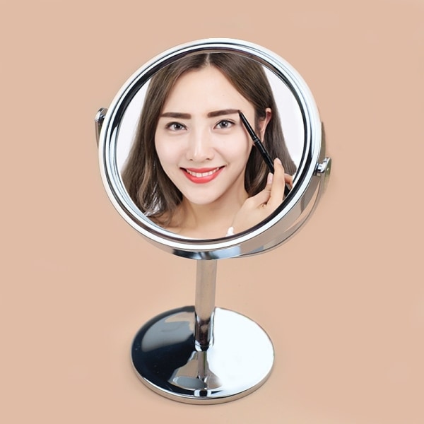 Lite speil 1:2 forstørrelse skrivebordsspeil Makeup Mirror