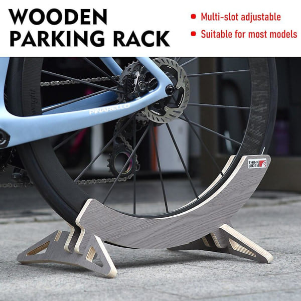 Thinkrider Cykelholder Indendørs Cykelopbevaring Parkeringsstativ til 16-24/26-29/700c Racercykel Mountainbike Rammeholder Mørk