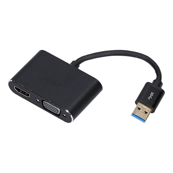 ONTEN USB3.0 till VGA Adapter Snabb Överföring Effektiv Värmeavledning 4 Visningslägen Skärmkonverterare för OS X XP