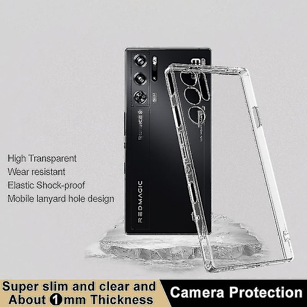 IMAK UX-5 Series deksel for ZTE nubia Red Magic 9 Pro 5G/ 9 Pro+ 5G Gjennomsiktig TPU Ultra Slim Cover
