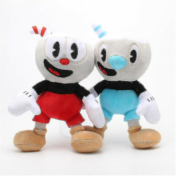 2st/ set 10" Head Plush Mugman Me And Bro fylld docka