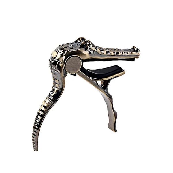 Alligatorformad Capo Plektrum Snabbt Byte Stämklämma Nyckel Trigger Capo Stämapparat för Gitarr Ukulele
