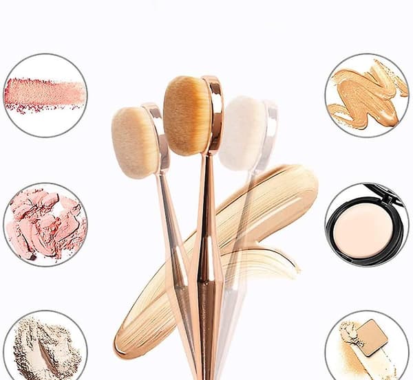 2 stk. Makeupbørste, Ansigtsmakeupbørste, Multifunktionel Makeup