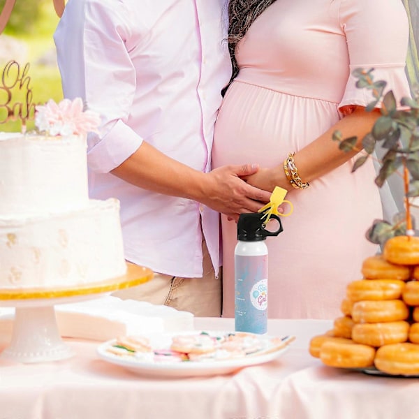Kön avslöjande brandsläckare rosa färg konfetti pulver baby pojke kön avslöjande sprayflaska för babyshower fest