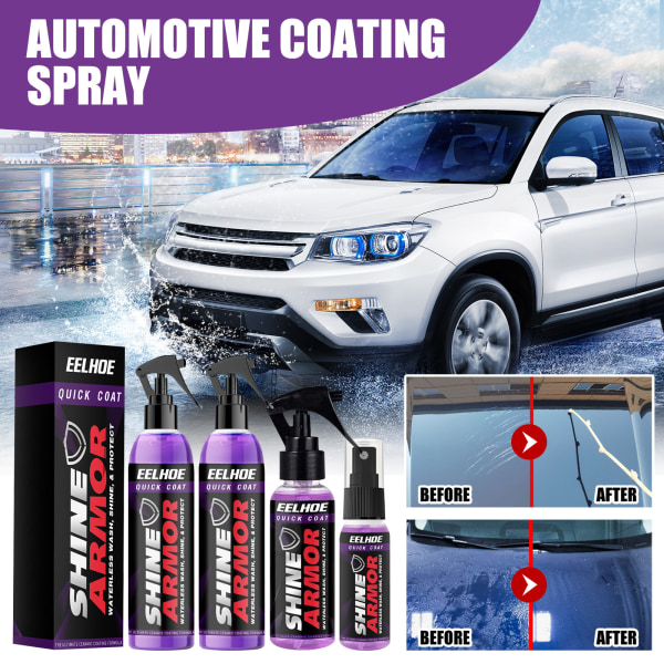 EELHOE lilla coating håndspray voks mikroplettering krystal bil coating spray spray coating bil nano coating agent 60ml