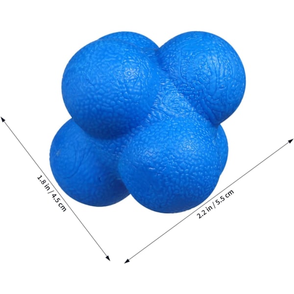 5-pak bounce trænings fitness bold sports agility træning felt træning gummi reaktionsbold hexagonal bold sensitiv