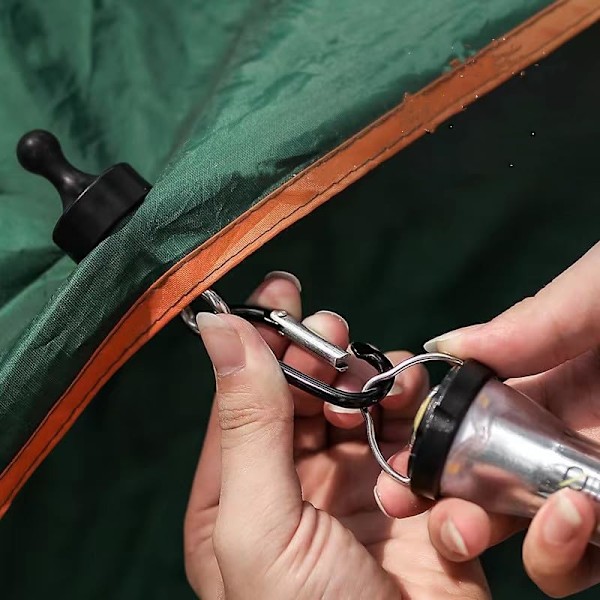 Lyktkrok magnetisk typ hängande hamburger camping magnetisk krok för tält magnetkrok stark med karbinhake multifunktionell LED-lykta campingkrok