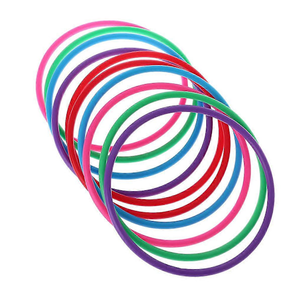 10 stk. plastik kastringe mål kast karneval baghave park spil børn intelli 15 cm inner diameter