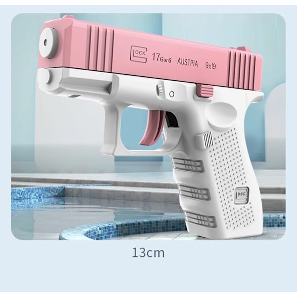 Mini manuell Glock vattenpistol för barn, leksak, burst vattenstänk, liten vattenpistol