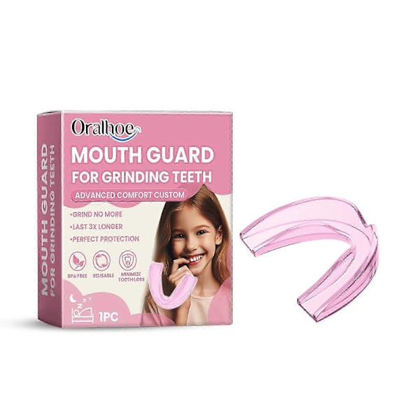 Mungskydd för barn mot tandgnissling, Bekvämt nattmunskydd för barn, Bekvämt tandskydd, Stoppar bruxism