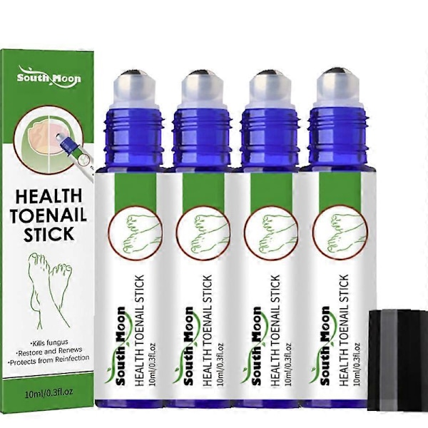 South Moon Nageloljeroller - Näringsgivande Massage För Starkare, Snabbare Växande Naglar Med 7-dagars Nagelväxtformula 4pcs