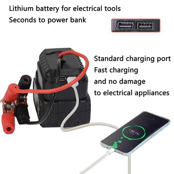 Bil Jump Starter - Multifunktionel, Lithium, Booster, USB, Strømkonverter D
