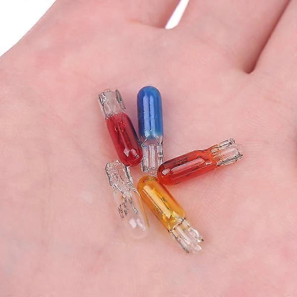Förpackning med 10 T5 12V 1.2W halogenlampor för bilens instrumentbräda och interiörbelysning