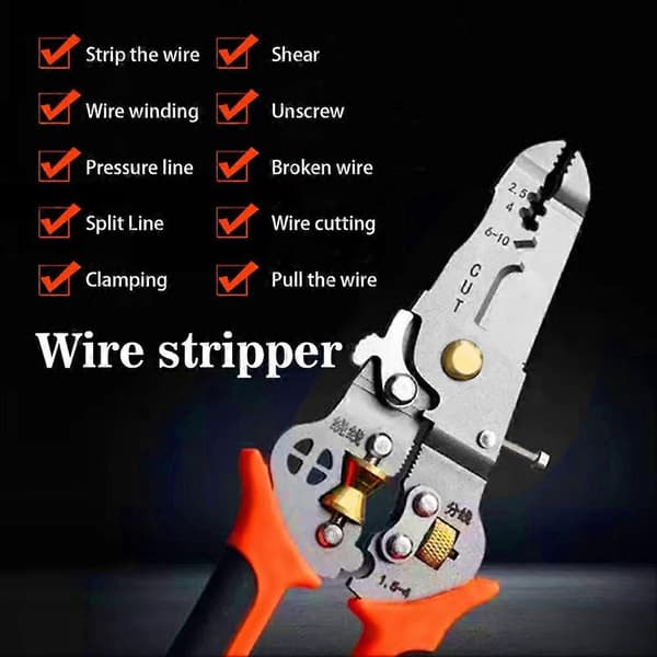 Ultimates 10 i 1 Kabelstripper Super 2-12mm Kabelstripper til Kabelprojekter