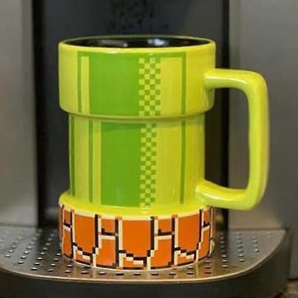 400ML Vattenrör Keramisk Mugg Tecknad 3D Kaffekopp Drickmugg Present Till Vänner