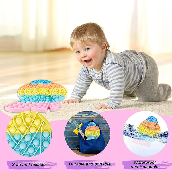 Heytea Jumbo Stor Stor Ekstra Stor Mega Pop Gave Sensorisk sin Bubble Push It Fidget Leke, Gigantisk Største Ekstra Overdimensjonert Pops Popper Angst Stress Relief