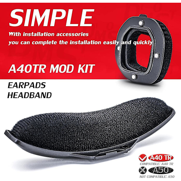 Astro A40 TR Headset Øreputer Hodebøyle - Kompatibel Med Fløyel (2021)