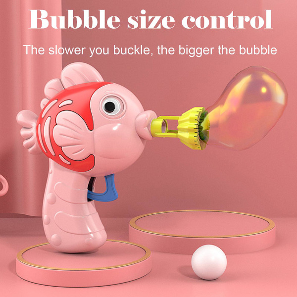 Xiaoyu bubble machine, manual battery-free press bubble machine pink