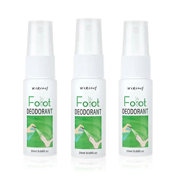 Fotluktspray, fotdeodorantspray Anti-sprekkefjerning Fjern bakterier Egen lukt Fotnaturlig deodorant fotspray