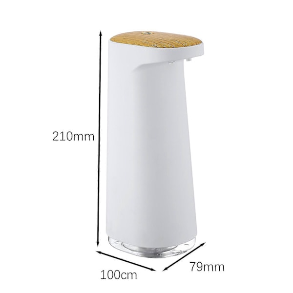 Automatisk sæbedispenser genopladelig skumsæbedispenser til kontor skole Spray Style White