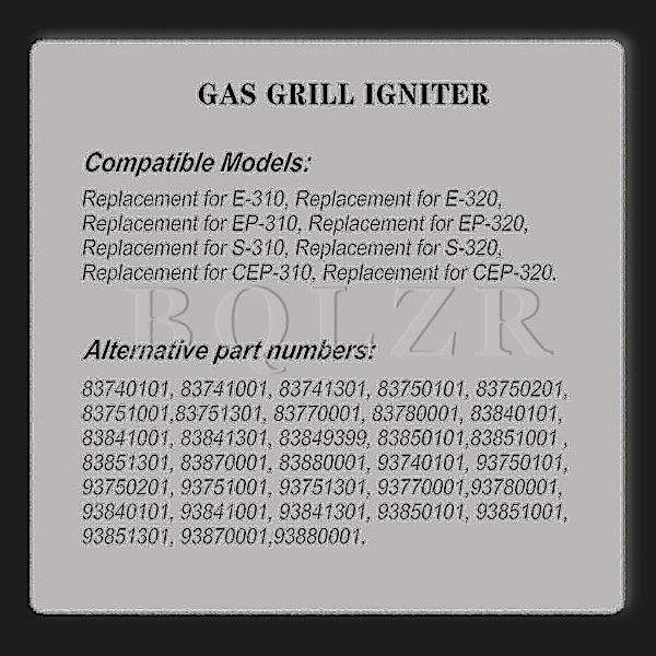 Gassgrilltenner 83741001 Sett Erstatning For Weber Genesis E-310 E-320