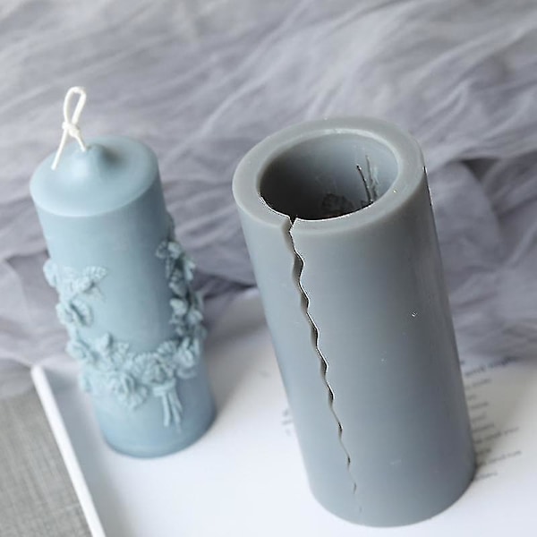 Lysform 3d Lysforme Diy Formede Lys Blade Cylindrisk Form Til Duftlys Sæber Cy-YUHAO