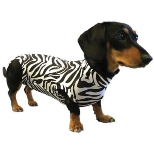 Medicinsk kæledyrsskjorte til hund, operationsdragt, zebraprint