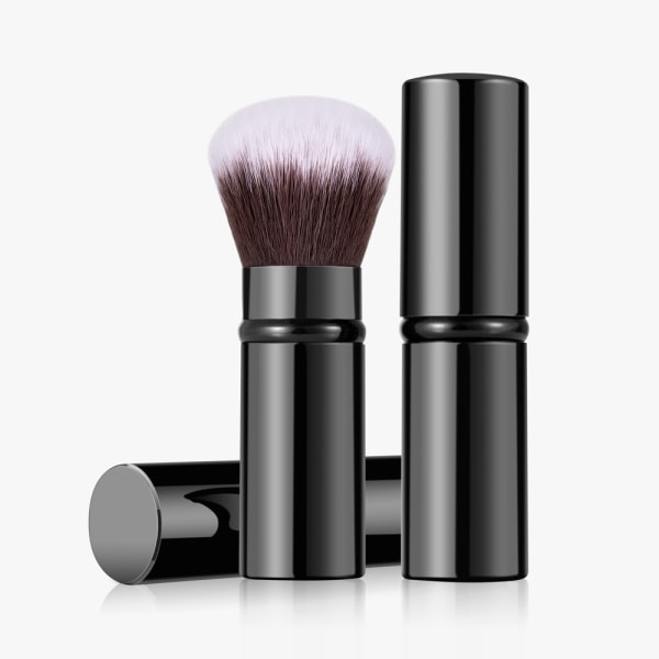 Laadukas kannettava pieni sisäänvedettävä poskipunasivellin meikkityökalu Flat head brush