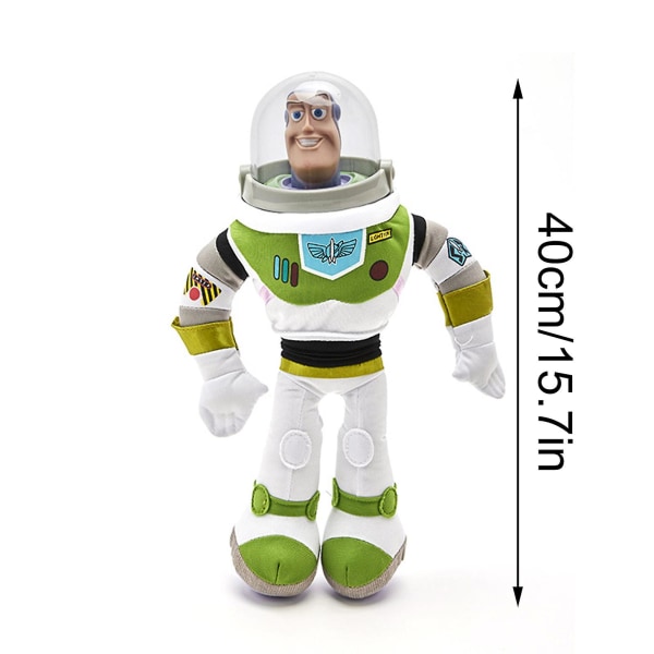 Buzz Lightyear leksak stor med huva plyschdocka bildockor plyschleksak utanför Häng leksak Söt bildekoration White