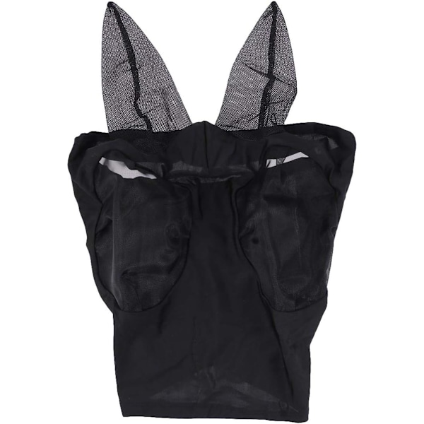 3 st Häst Ansikte Flugbett Avvisande Mask Utomhus Mesh Flugbett Avvisande Hästhuvud Svart