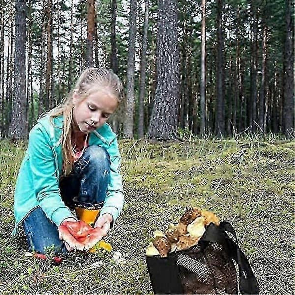 Svampeplukkepose, netpose til plukning, plukkepose, svampekurv