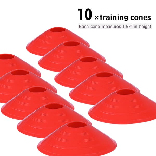 Speed Agility Train Kit, 19Ft Flat Ladder 10 stk. Disc Cones for Atletisk Trening