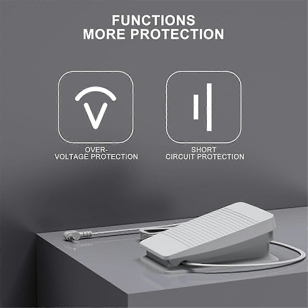 Fotpedal för Brother Babylock Simplicity Symaskin SE600 CS6000I med Sladdkontroll FC-322 XC