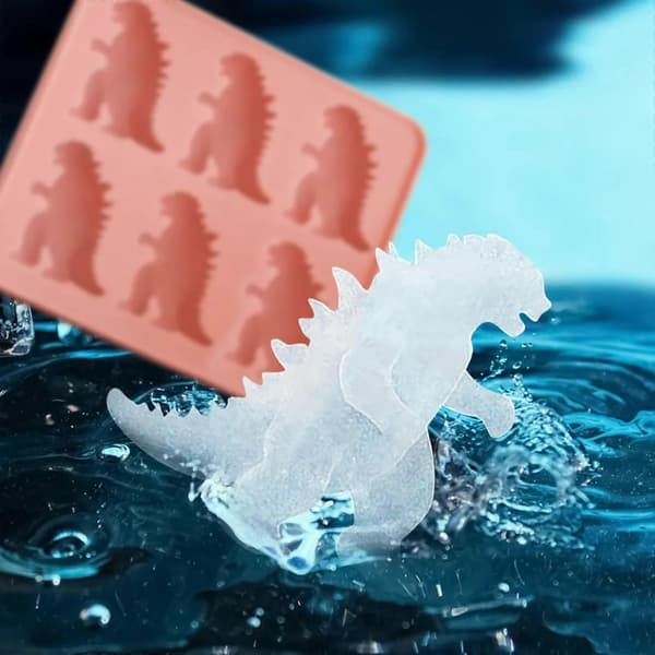 Godzilla Isform Fødevaregodkendt Letudløselig Isboldform Silikone Ispindeforme Hjem