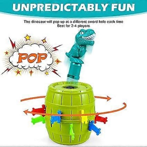 Pop Up Dinosaurieleksaker för 3-8 År Gamla Pojkar Flickor, Klassiska Pop Up Brädspel för Barn Action, Barnkalaslekar, 3+ År Gamla Pojkpresenter