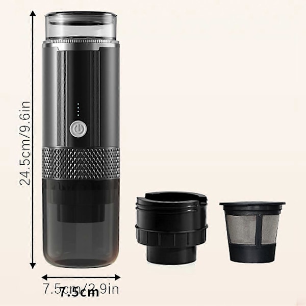Mini Kannettava Espressokone Langaton Monikäyttöinen Kahvinkeitin Miehille Naisille