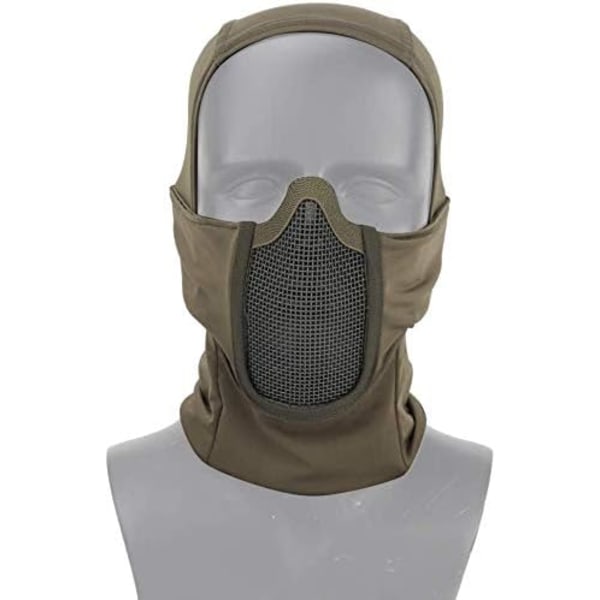 Hengittävä Balaclava Verkkomaski Ninja Tyyli Kokokasvo Airsoft Maski Tuulenpitävä Pyöräily Päähine